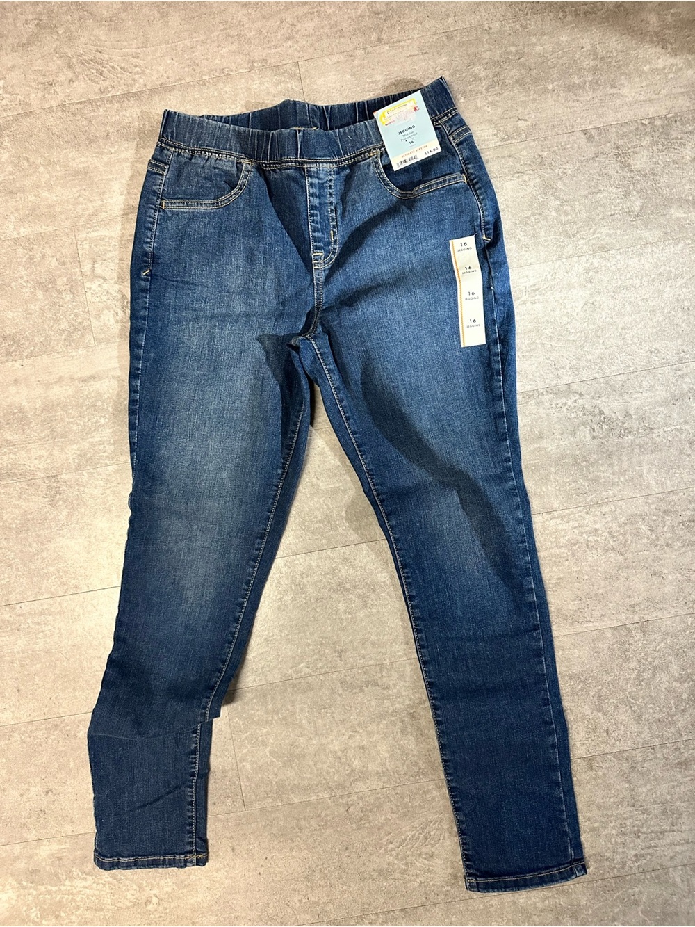 Cat & Jack Girls Dark Blue Stretch Denim Jeggings